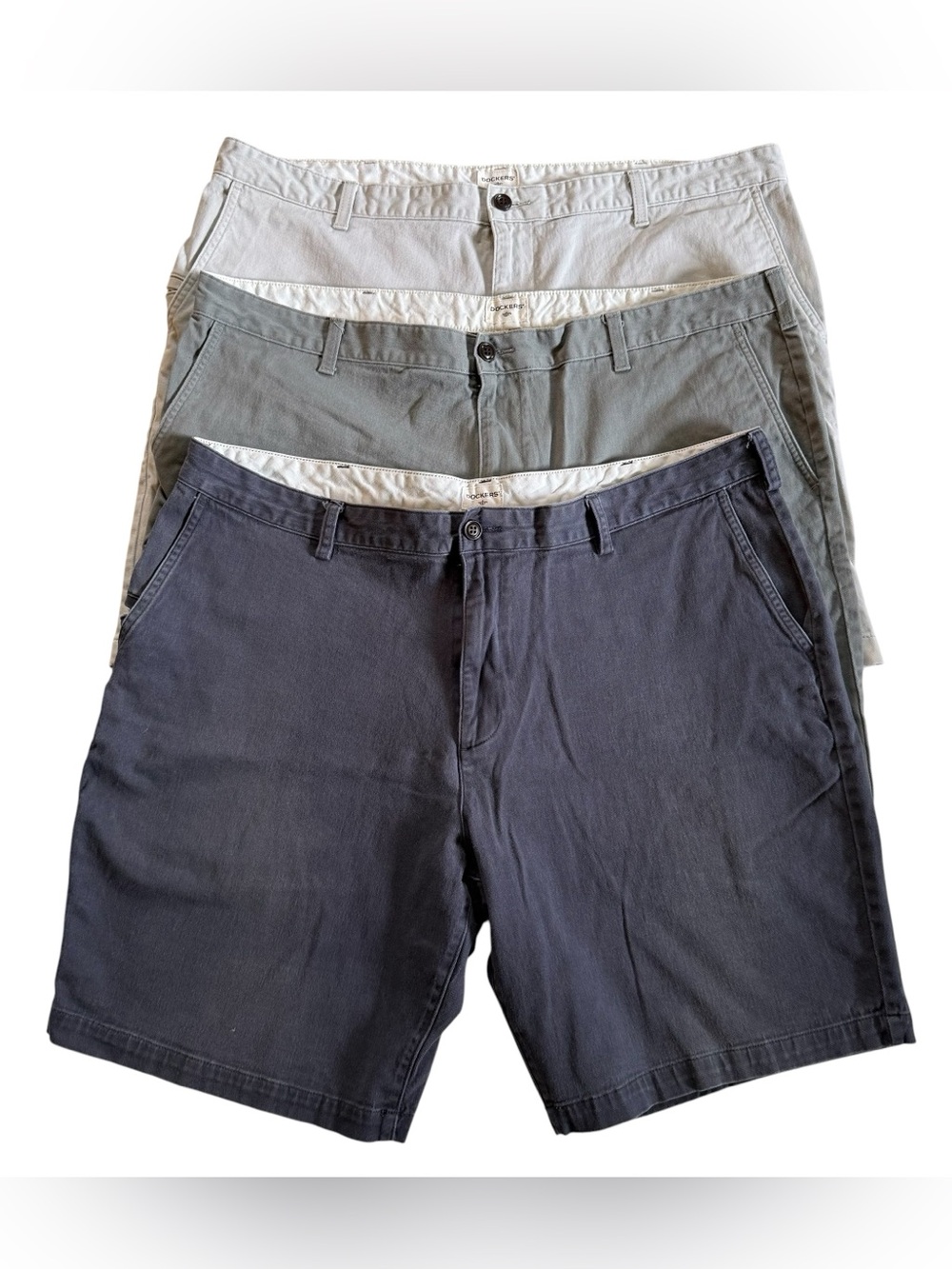 Lot of 3 Dockers Men’s Casual Preppy Shorts Size 42